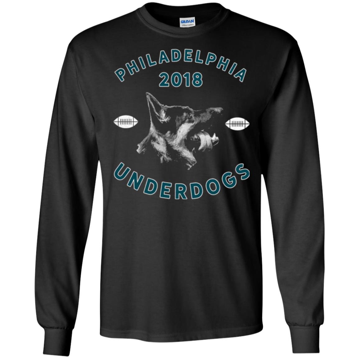 Dog Lover T-shirt Philly Philadelphia Underdogs Lii Game Day Black