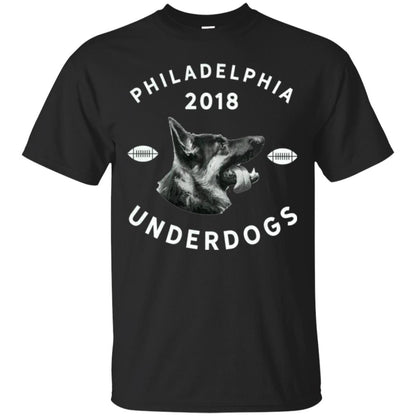 Dog Lover T-shirt Philly Philadelphia Underdogs 2018 Game Day Black
