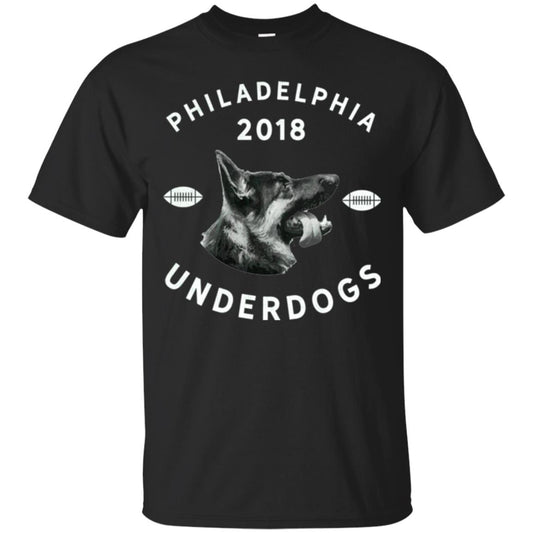 Dog Lover T-shirt Philly Philadelphia Underdogs 2018 Game Day Black