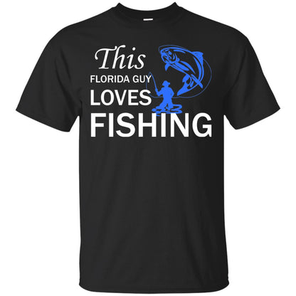 This Florida Guy Love Fishing Fisherman T-shirt Black