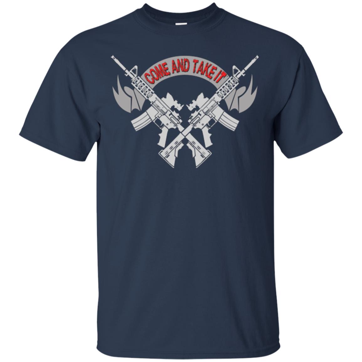 Military T-shirt Come And Take It Navy