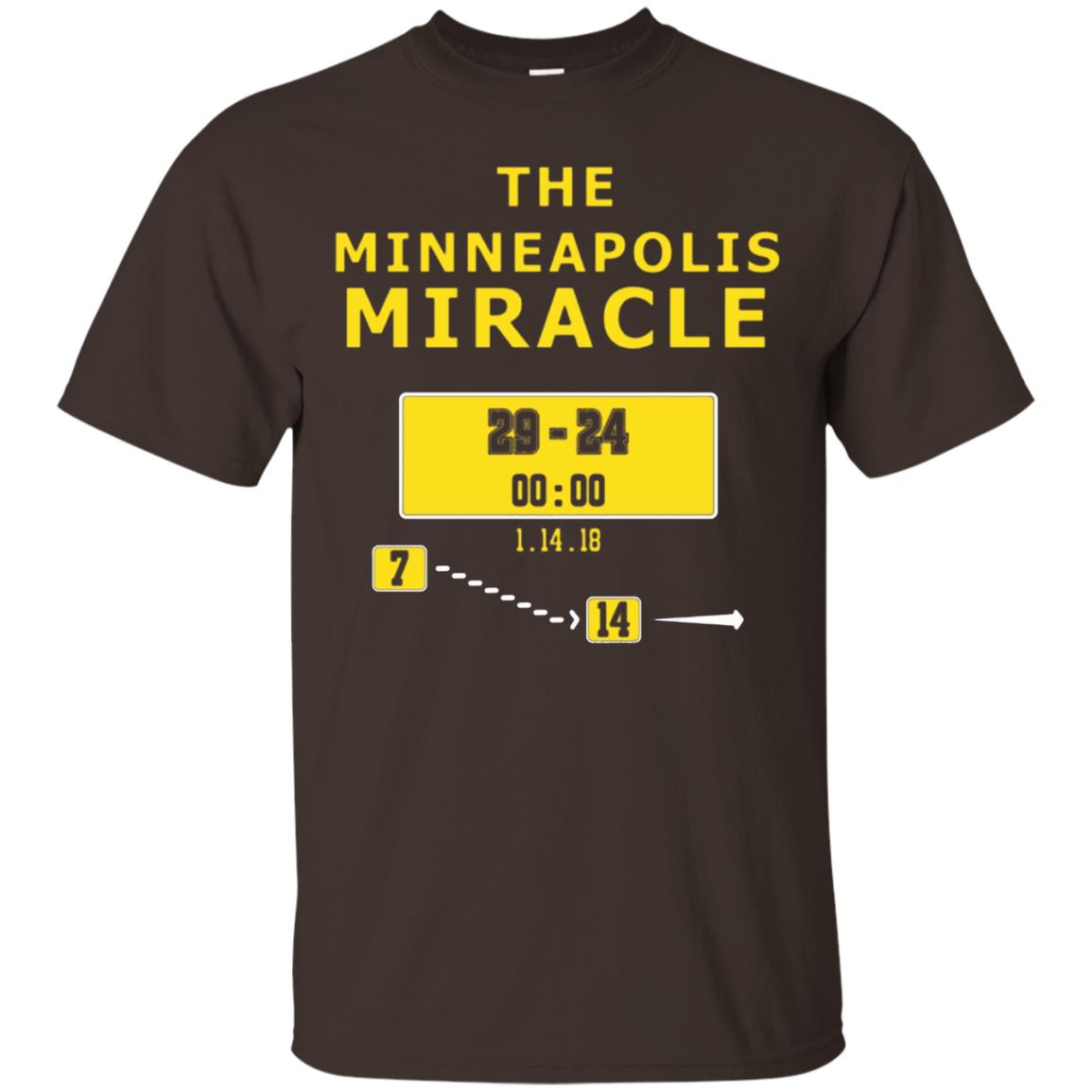 Football Lover T-shirt The Minneapolis Miracle Dark Chocolate