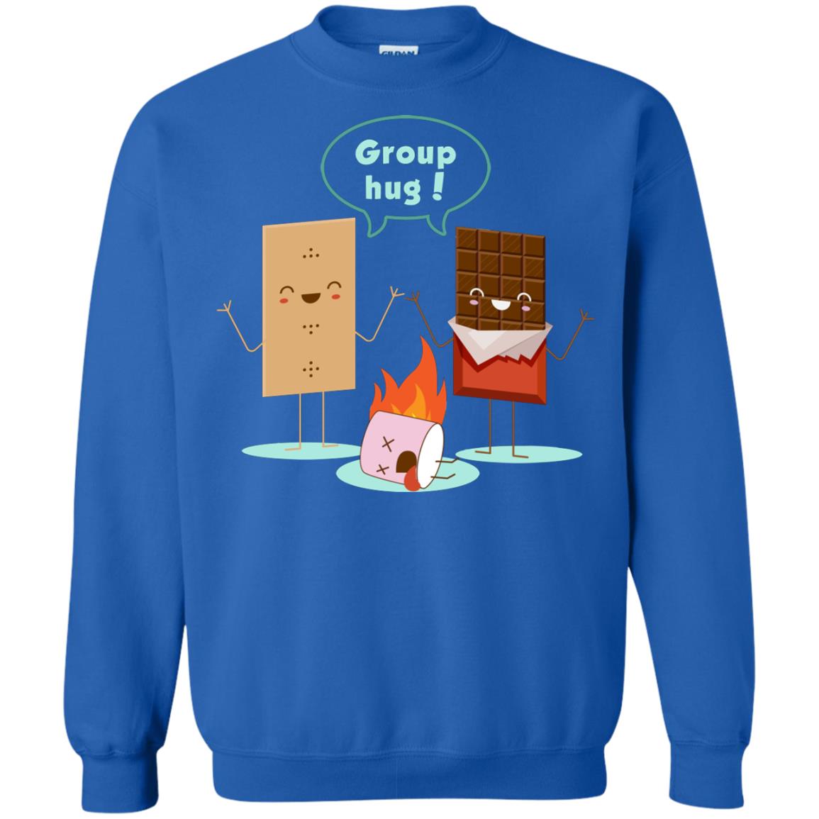 Funny Smores Chocolate Marshmallow Hiking Camping T-shirt Royal