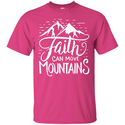 Faith Can Move Mountains Christian Gift Shirt Heliconia