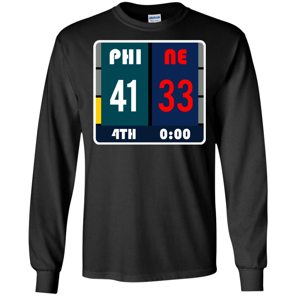 Football Philadelphia T-shirt Eagles Vs New England Black