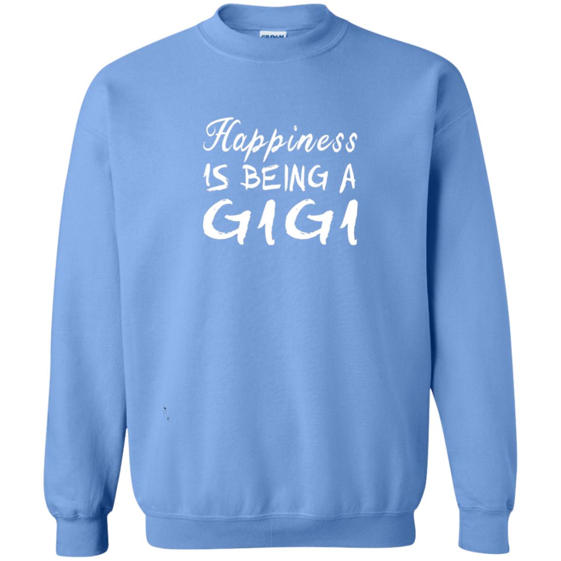 Happiness Is Being A Gigi Grandma Shirt Carolina Blue