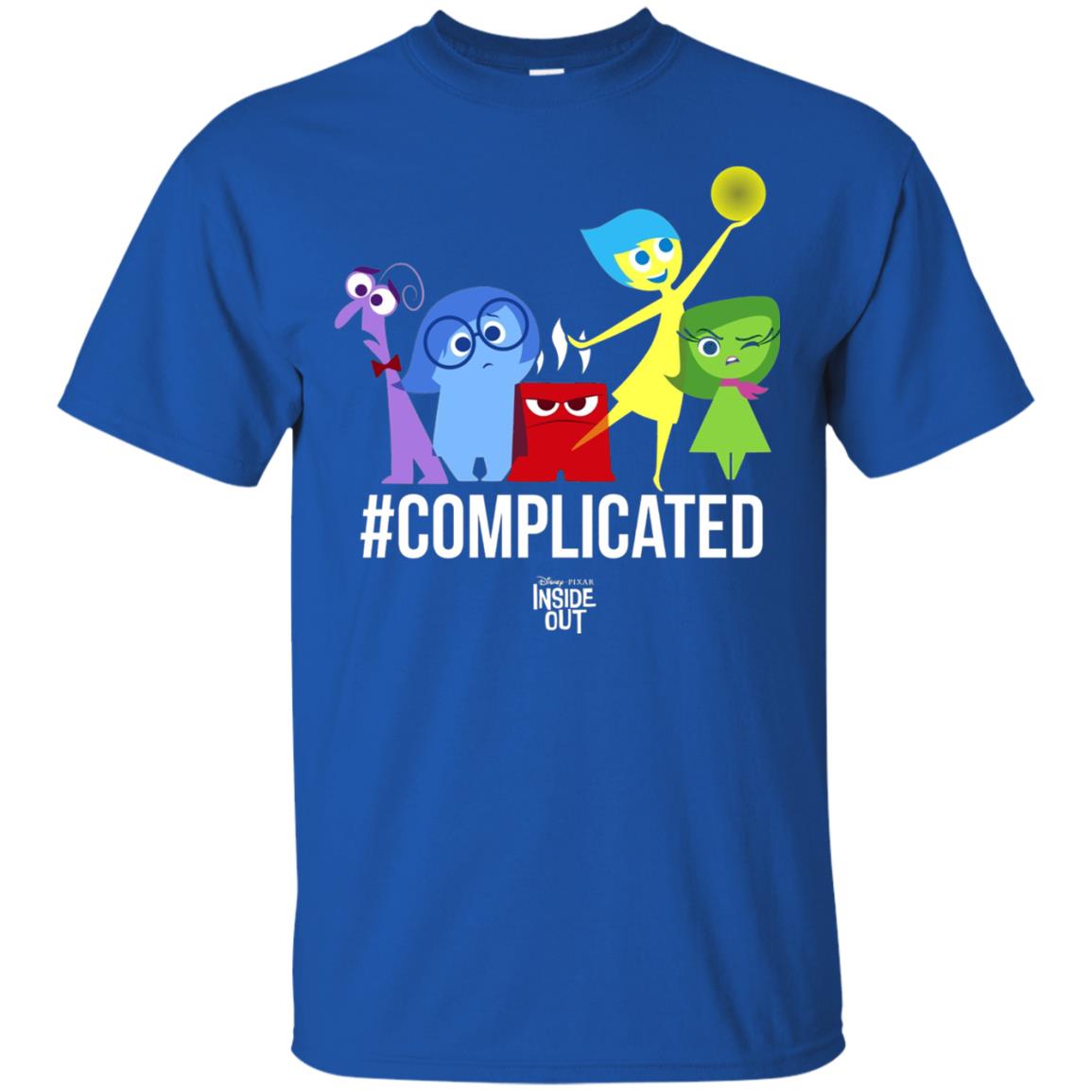 Inside Out Complicated Emotions Graphic T-shirt Royal