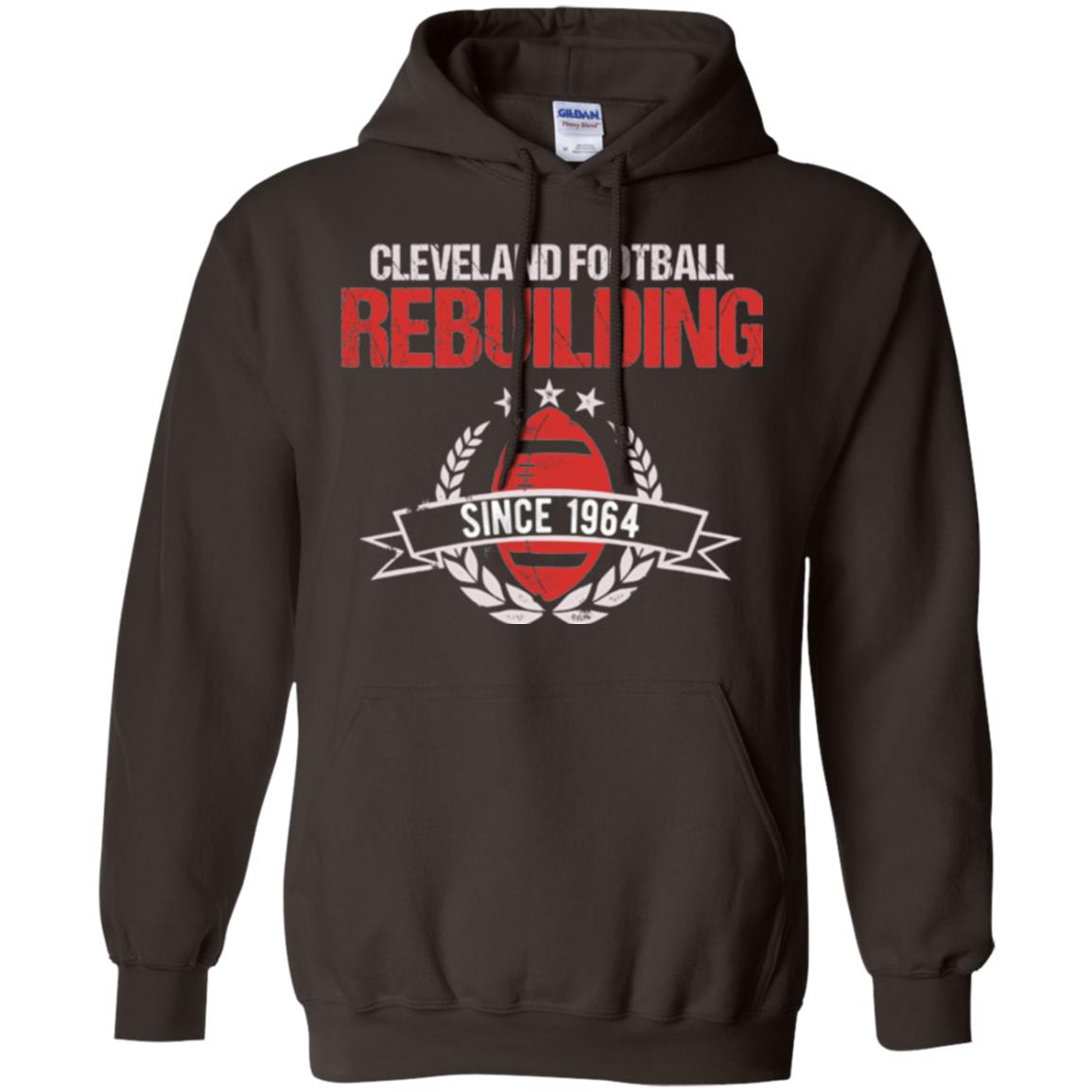 Brithday T-shirt Cleveland Football Rebuilding Since 1964 Dark Chocolate