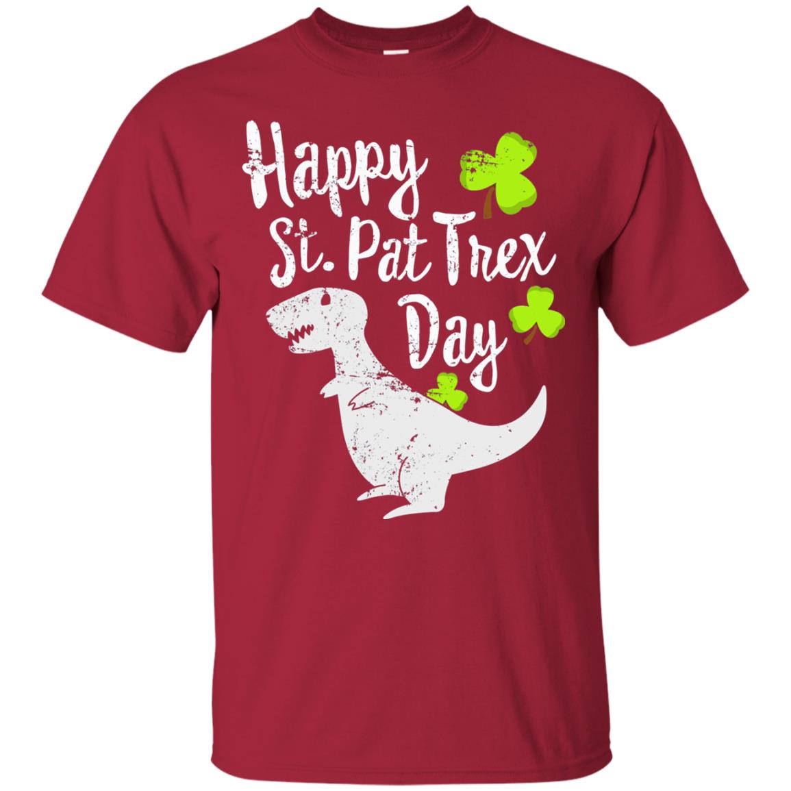 Pat T-rex Cute Stain Patricks Shirt Cardinal
