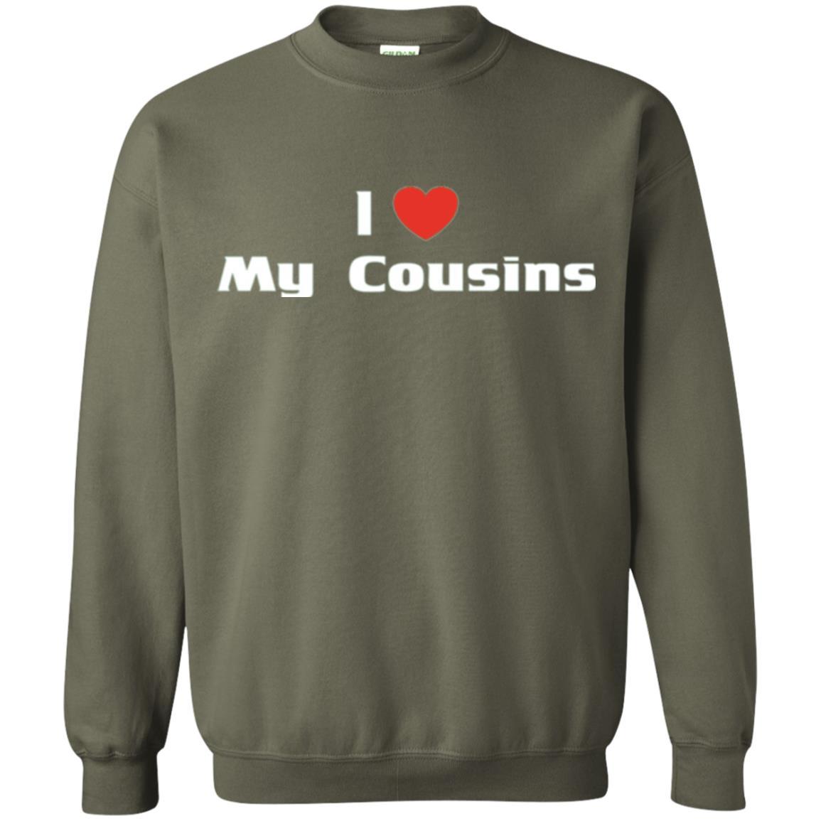 Family T-shirt I Love My Cousins Military Green