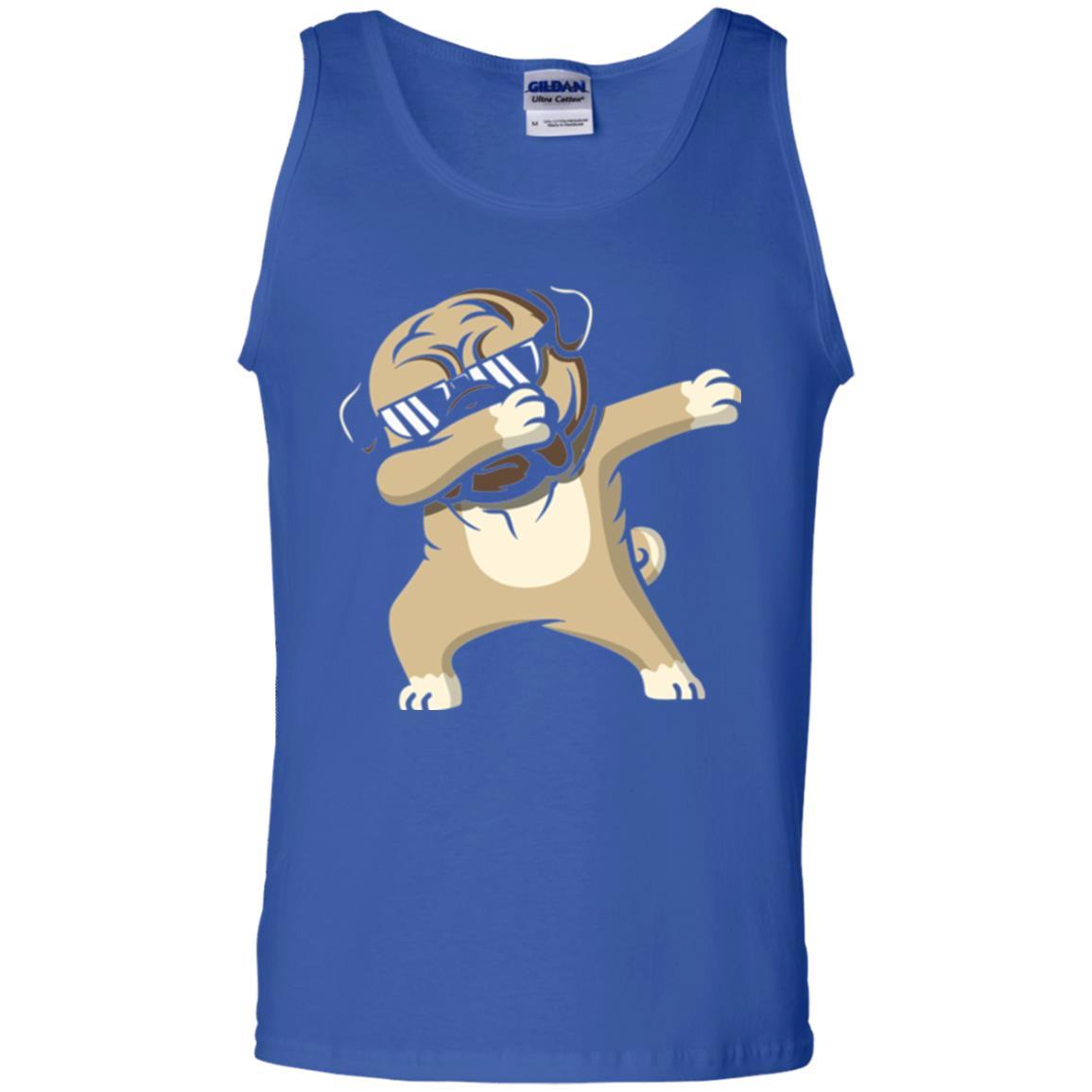 Dog Lover T-shirt Dabbing Pug T-shirt Royal