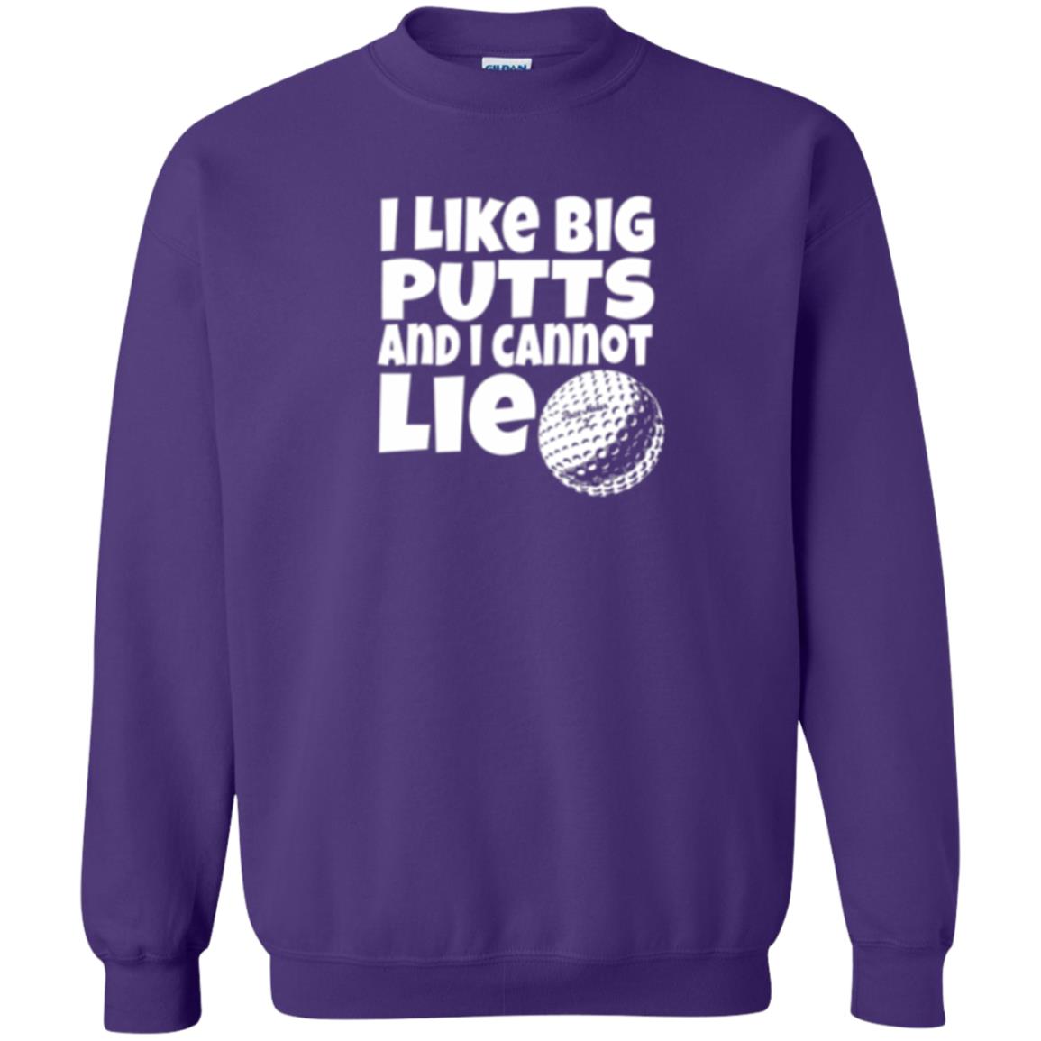 Golf Lover T-shirt I Like Big Putts And I Cannot Lie Purple