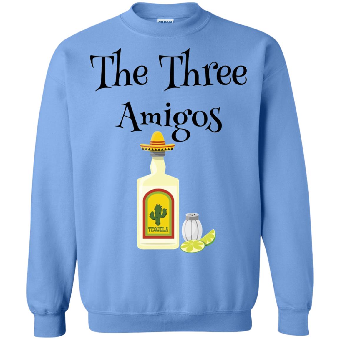 Cooking Lovers T-shirt The Three Amigos Tequila Salt Lime Carolina Blue