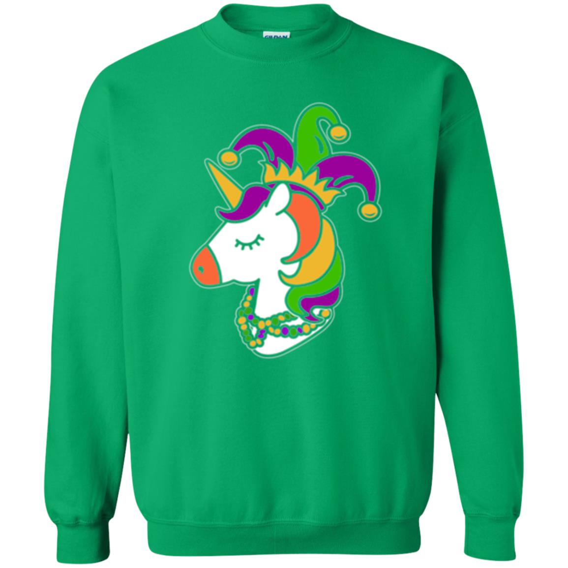 Mardi Gras Unicorn T-shirt Irish Green