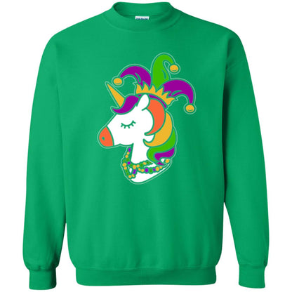 Mardi Gras Unicorn T-shirt Irish Green