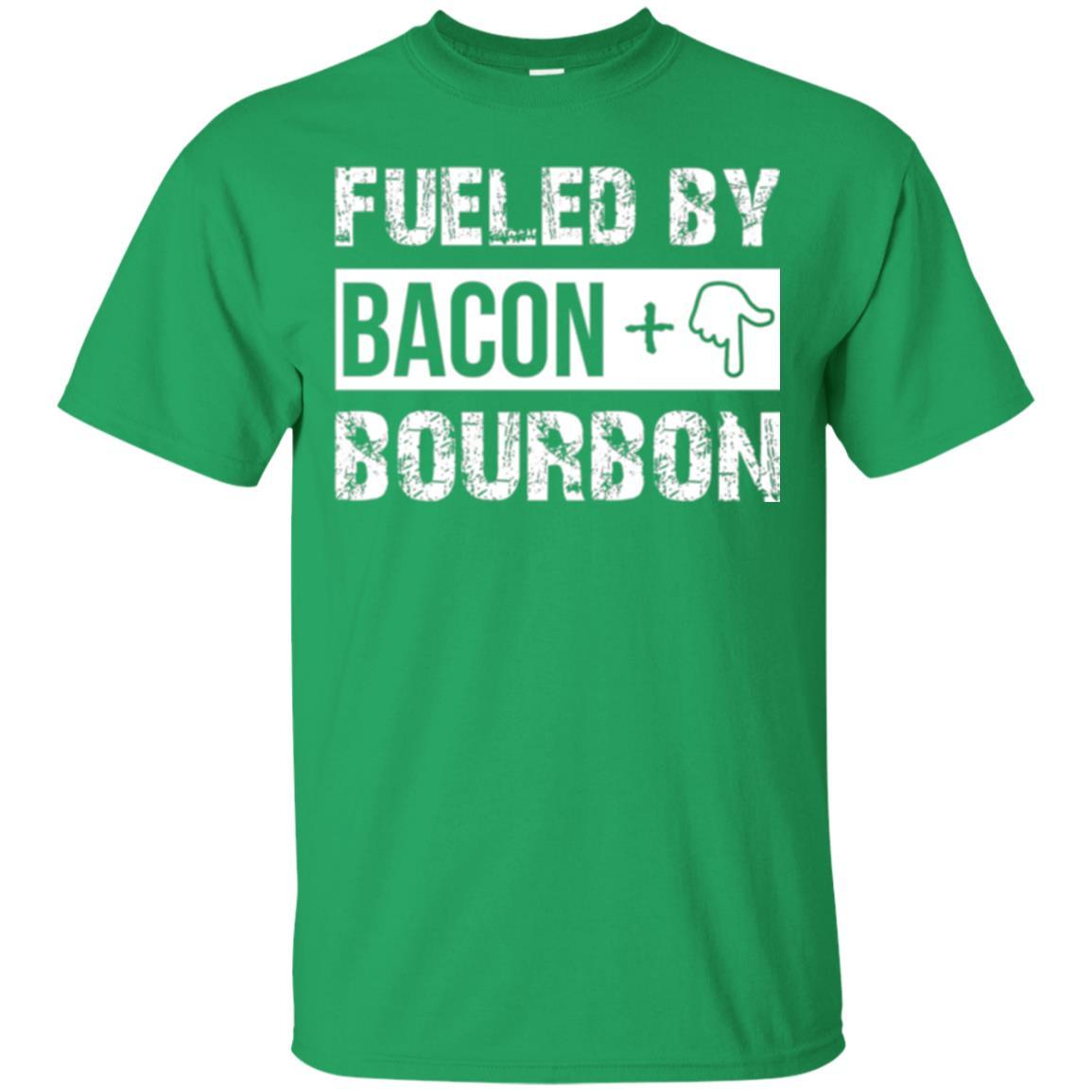 Whisky T-shirt Fueled By Bacon And Bourbon Irish Green
