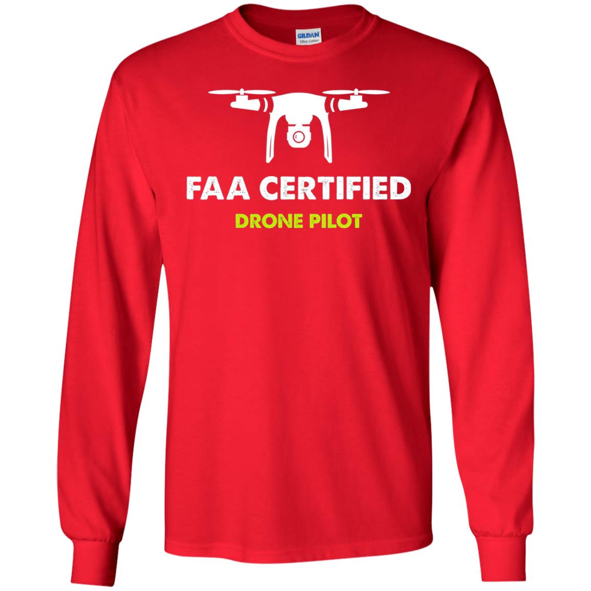 Faa Certified Drone Pilot T-shirt Red