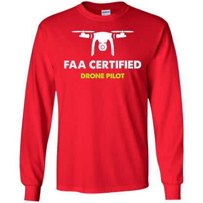 Faa Certified Drone Pilot T-shirt Red