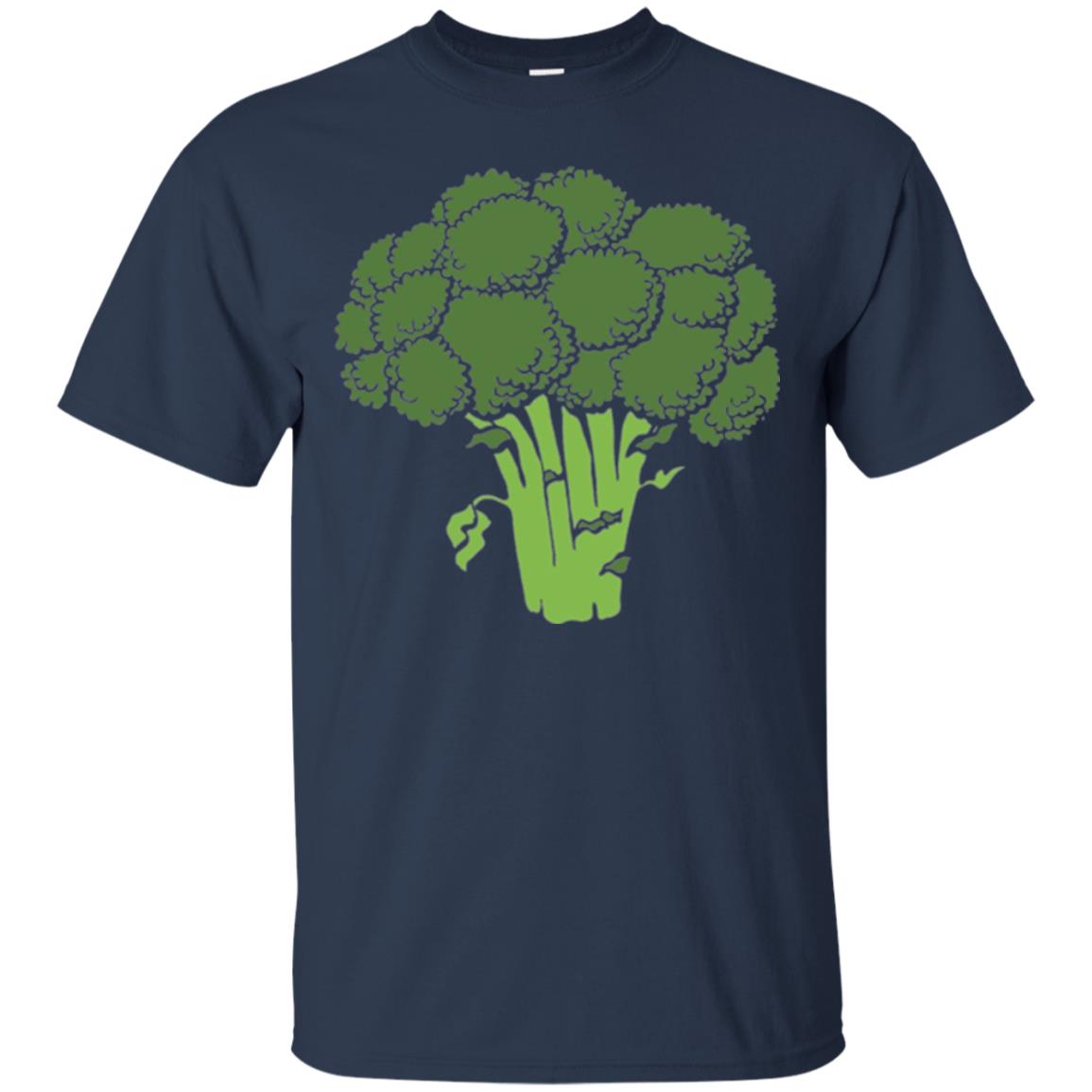 Broccoli Is Life T-shirt Funny Graphic Vegetable Navy