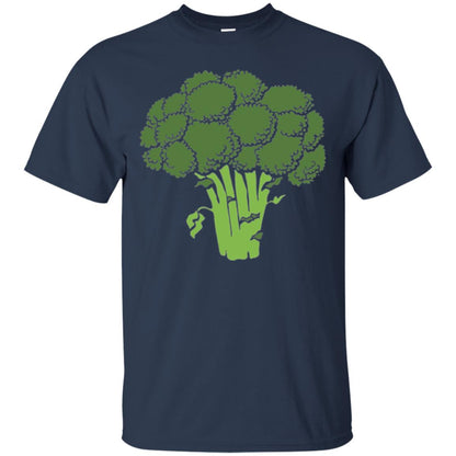 Broccoli Is Life T-shirt Funny Graphic Vegetable Navy