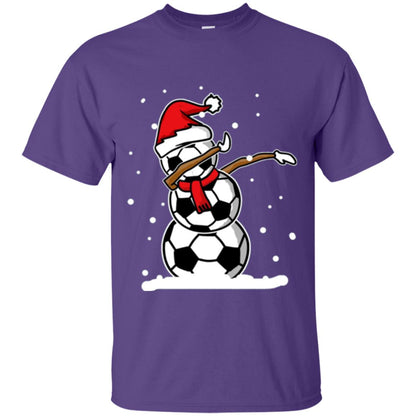 Christmas T-shirt Dabbing Snowman Ball Purple