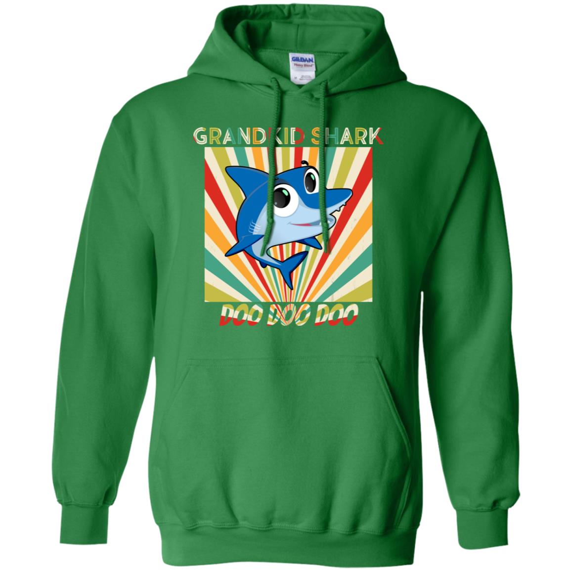 Grandkids Shark Doo Doo Doo Family Shark Gift Shirt Irish Green