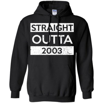 Brithday T-shirt Straight Outta 2003 Black