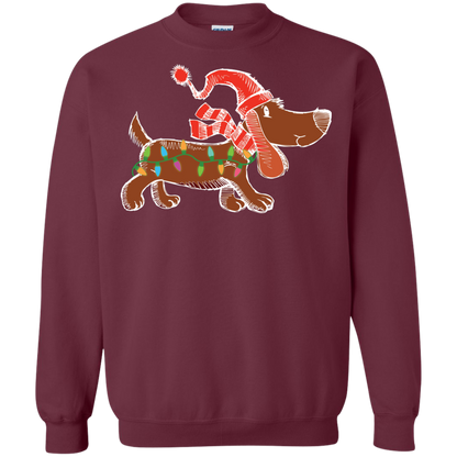 Dog Lover T-Shirt Christmas Lights Labrador Retriever Dog Lover Maroon