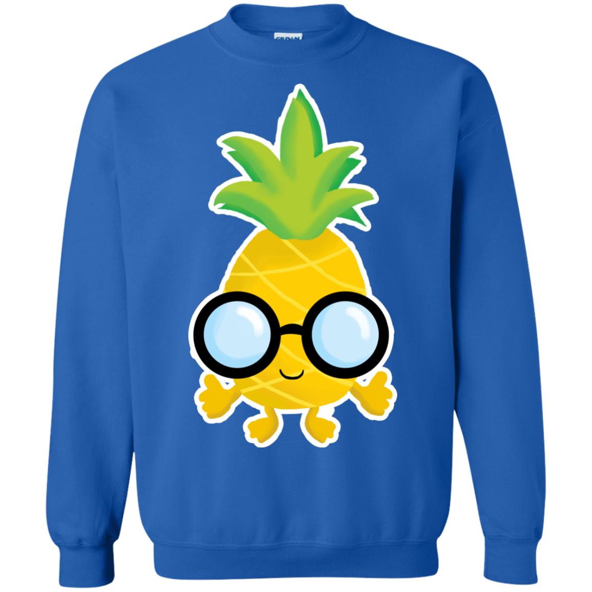Funny Pineapple With Glasses For Boys Mens Shirt Royal
