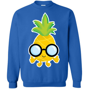 Funny Pineapple With Glasses For Boys Mens ShirtG180 Gildan Crewneck Pullover Sweatshirt 8 oz.