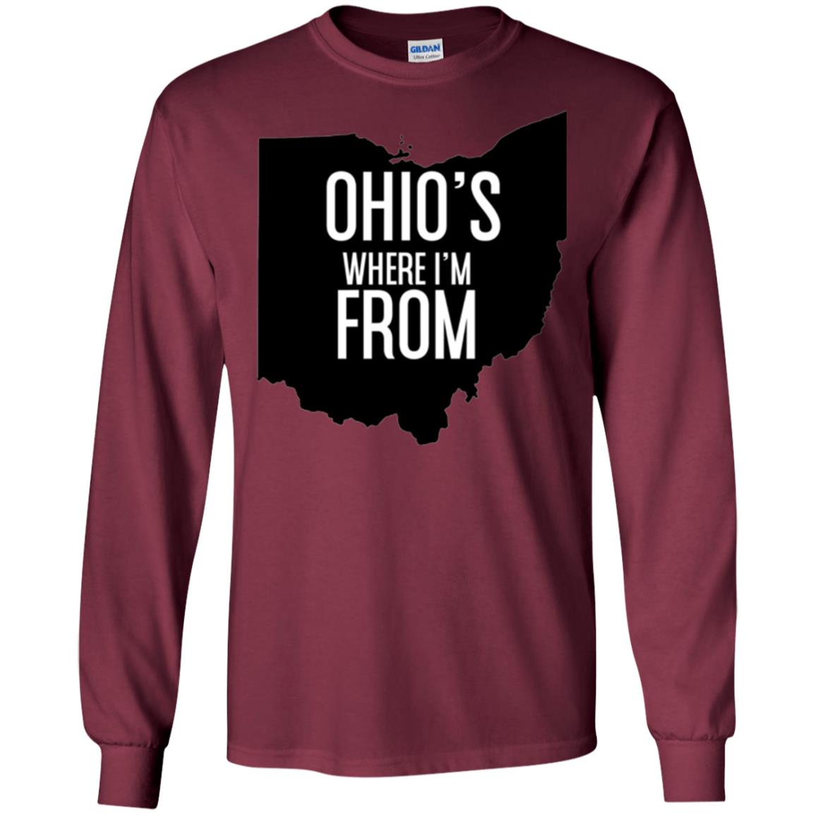 Ohio T-shirt Where I_m From Maroon