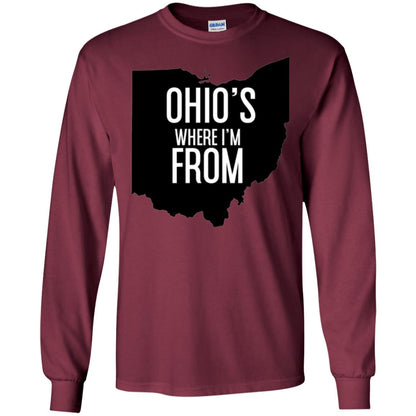 Ohio T-shirt Where I_m From Maroon