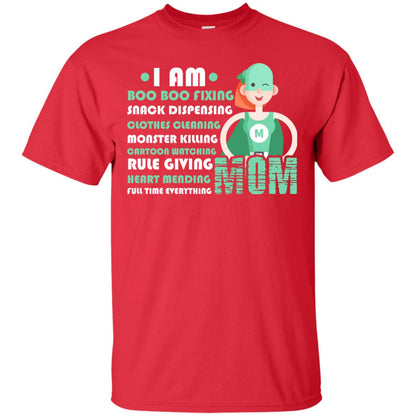 I Am Boo Boo Fixing Snack Dispensing Mommy T-shirt Red