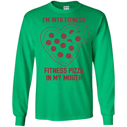 Pizza Lover T-shirt Fitness Pizza In My Mouth Irish Green