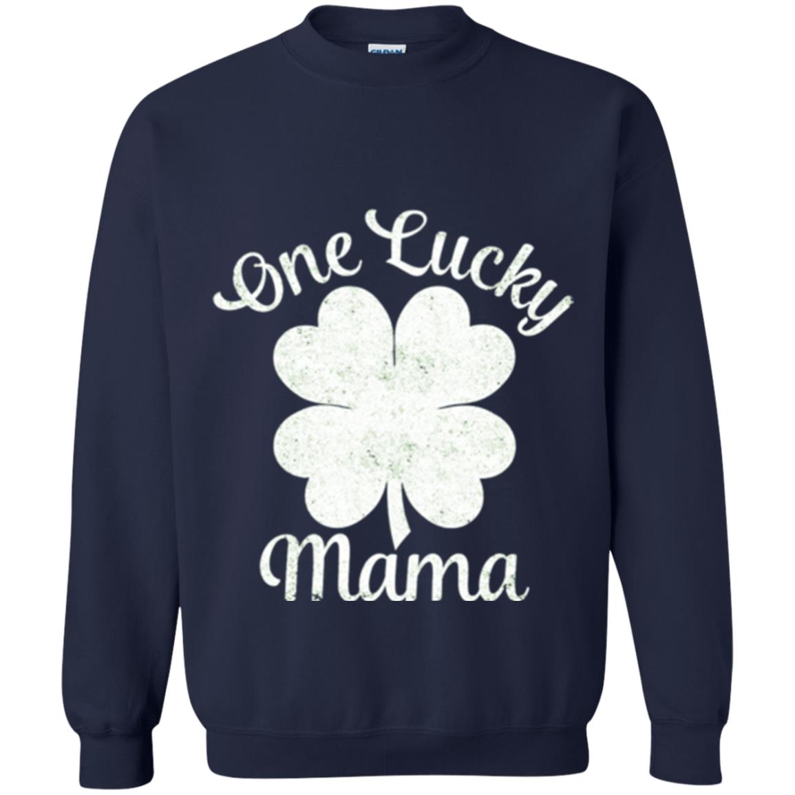 One Lucky Shamrock Mama St. Patrick's Day T-shirt Navy