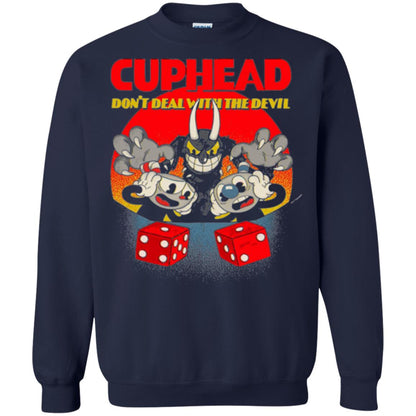 Video Game T-shirt Cuphead And Mugman Devil_s Dice Navy