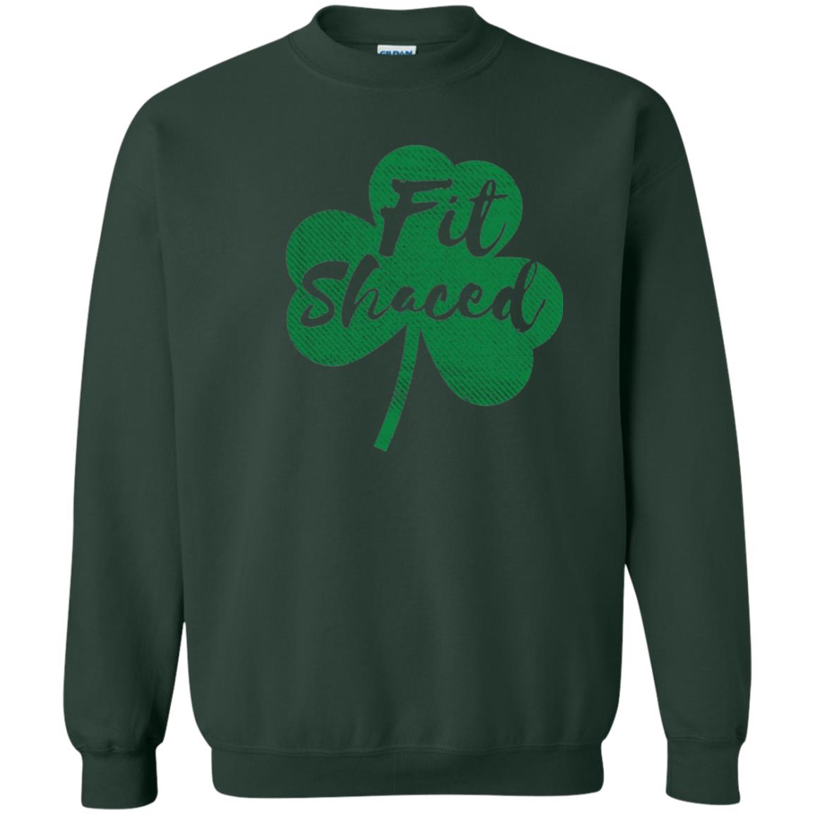 St Patricks Day T-shirt Drinking Fit Shaced Forest Green