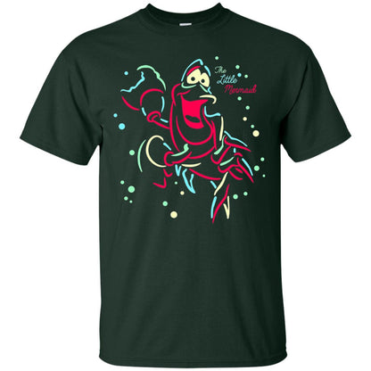 Disney Little Mermaid Neon Sebastian Graphic T-shirt Forest
