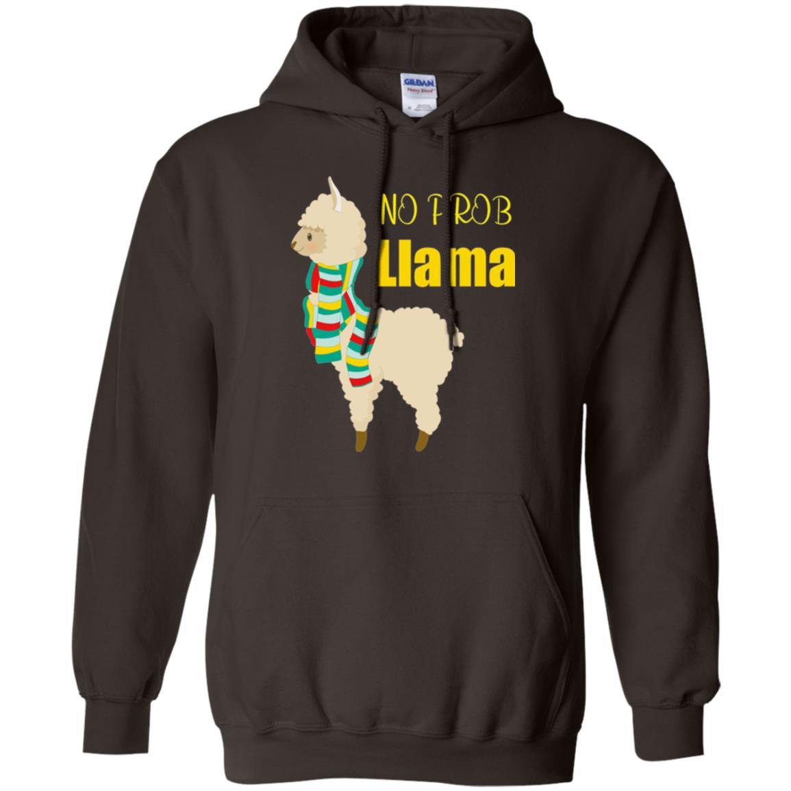 No Prob Llama T-shirt Dark Chocolate