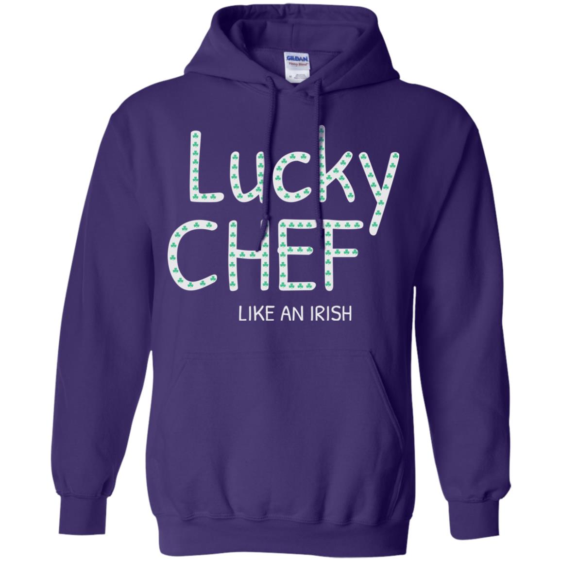 Lucky Chef Like An Irish Shamrock Saint Patrick's Day T-shirt Purple