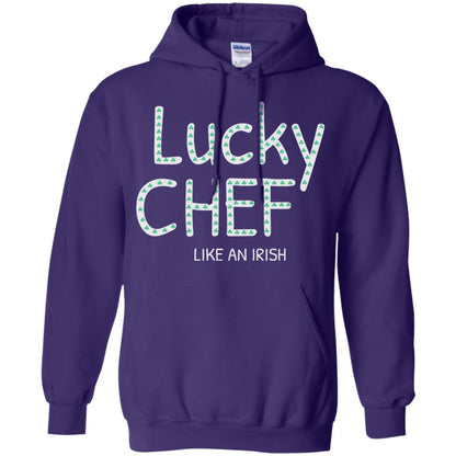 Lucky Chef Like An Irish Shamrock Saint Patrick's Day T-shirt Purple