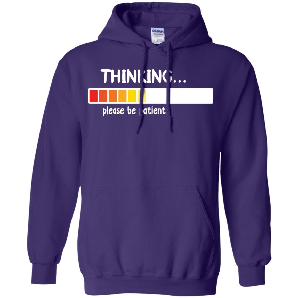 Thinking Please Be Patient T-shirt Purple