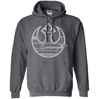 Film T-shirt Last Jedi Rebel Resistance Ship Logo Dark Heather