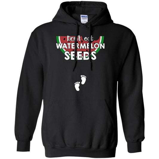 Don_t Eat Watermelon Seeds Pregnancy Announcement Shirt Black