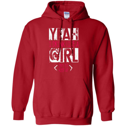 Yeah I Drink Like A Girl Try To Keep Up Drinking Gift Shirt For Girls Red