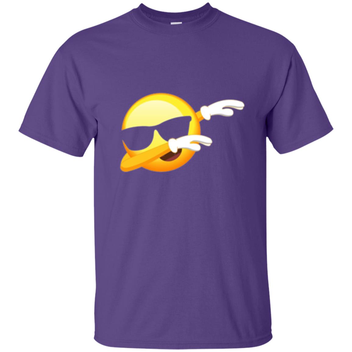 Funny Dabbing Emoji Cool Emoji Dab T-shirt Purple