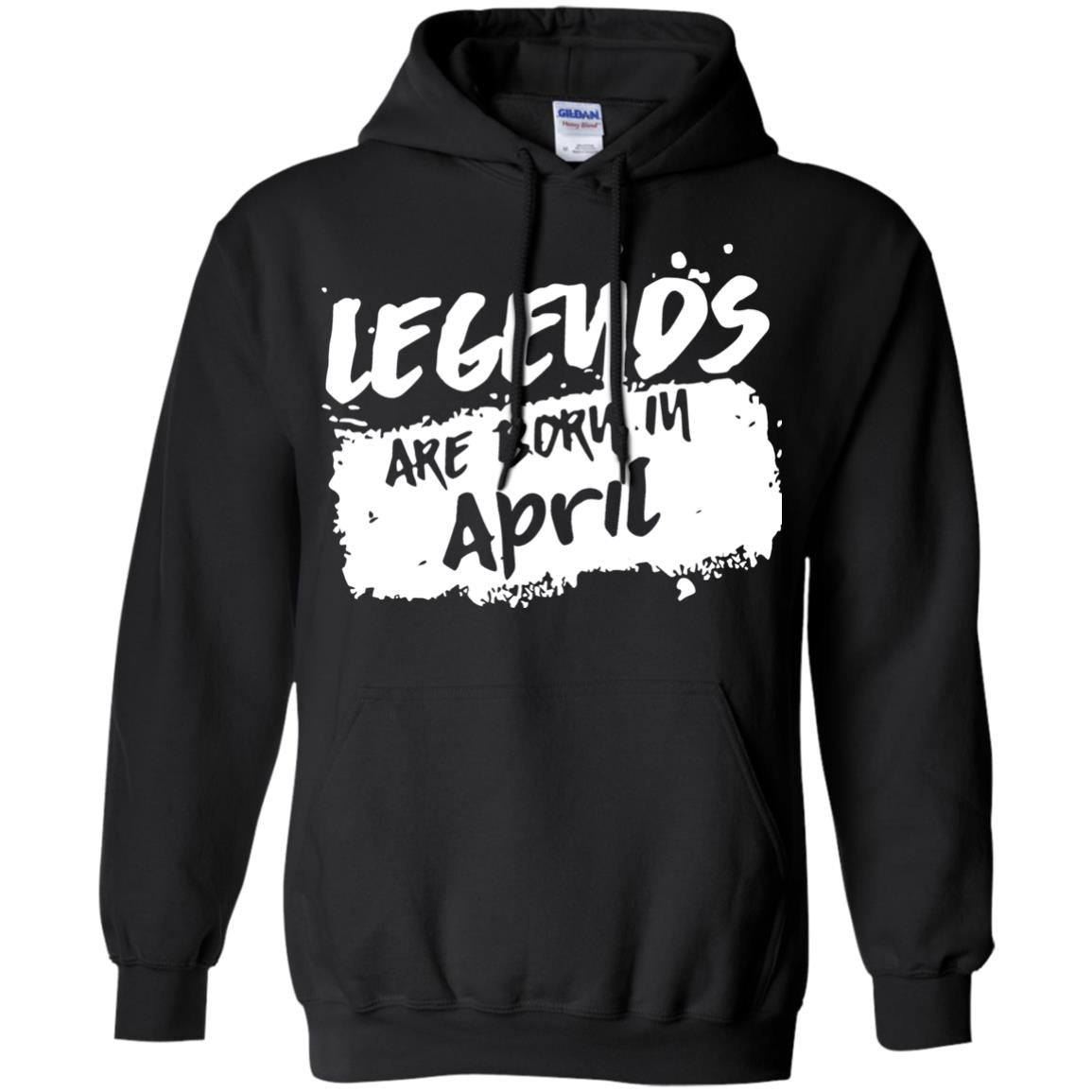 April Birthday Shirt Legends Are Born In April Black