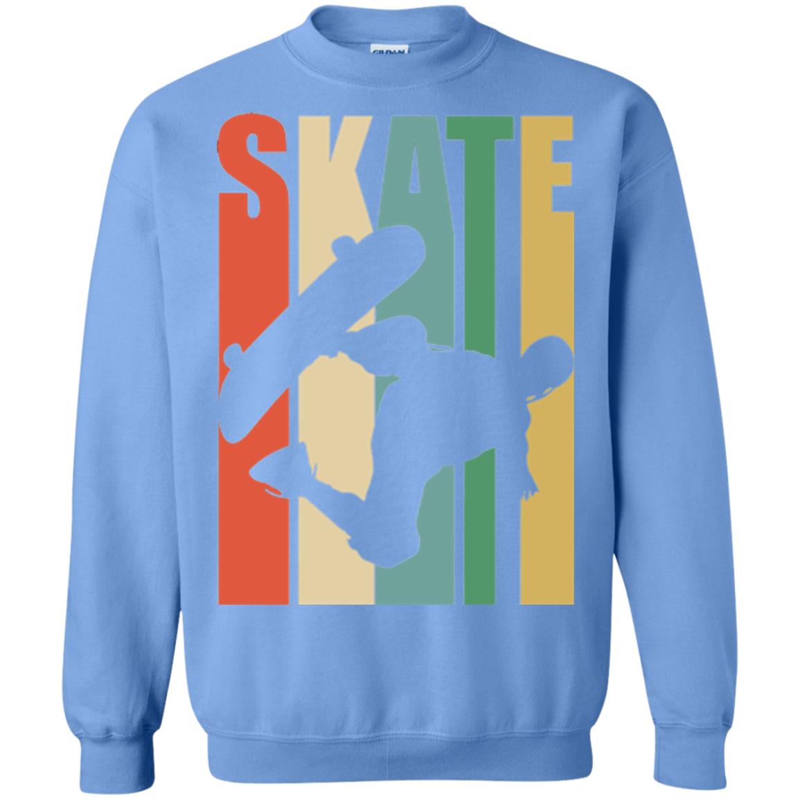 Skateboarder T-shirt Retro Vintage Carolina Blue