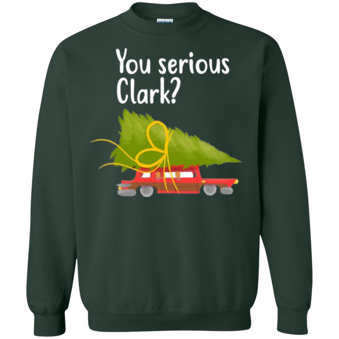Christmas T-shirt You Serious Clark Griswold Forest Green
