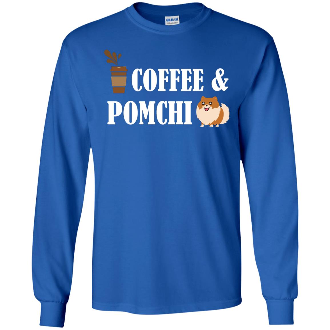 Coffee And Pomchi Lover Shirt Royal